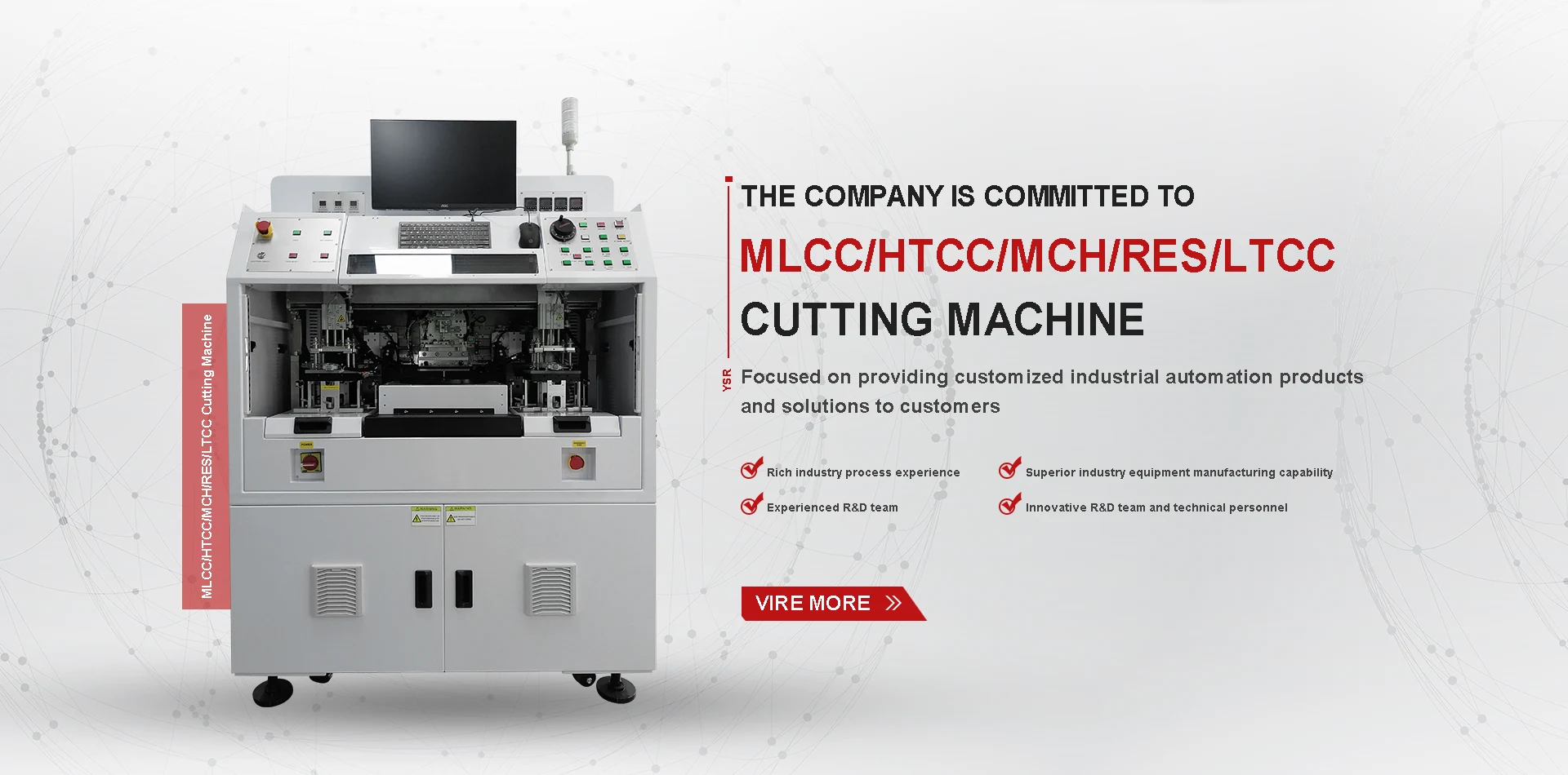 MLCC/HTCC/MCH/RES/LTCC 커팅 머신
